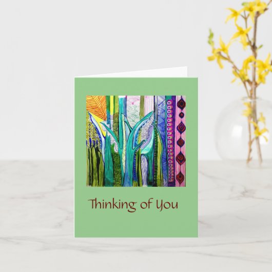 Denk aan jou kaart (Gele Bloem)