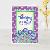 Denk aan jou kaart (Gele Bloem)