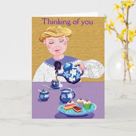 Denk aan jou kaart (Gele Bloem)