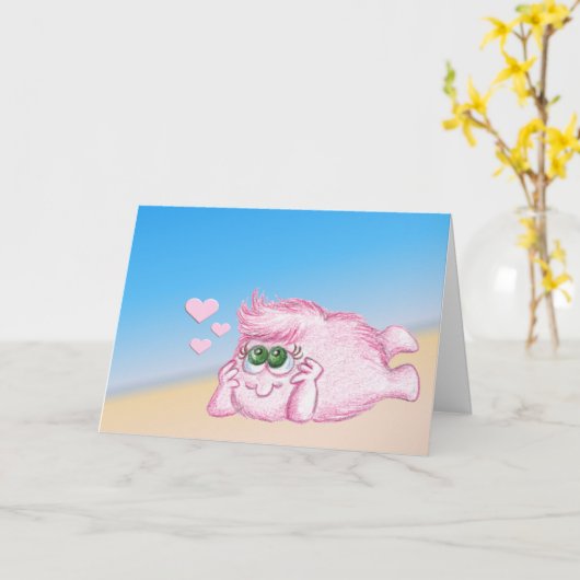 Denk aan jou kaart (Gele Bloem)