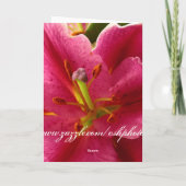 Denk aan jou. kaart (Achterkant)