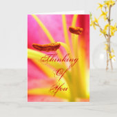 Denk aan jou. kaart (Gele Bloem)