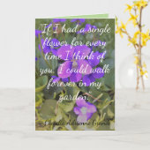 Denk aan jou kaart (Gele Bloem)