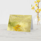 Denk aan jou... kaart (Gele Bloem)