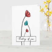 Denk aan jou kaart (Gele Bloem)