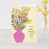 Denk aan jou kaart (Gele Bloem)