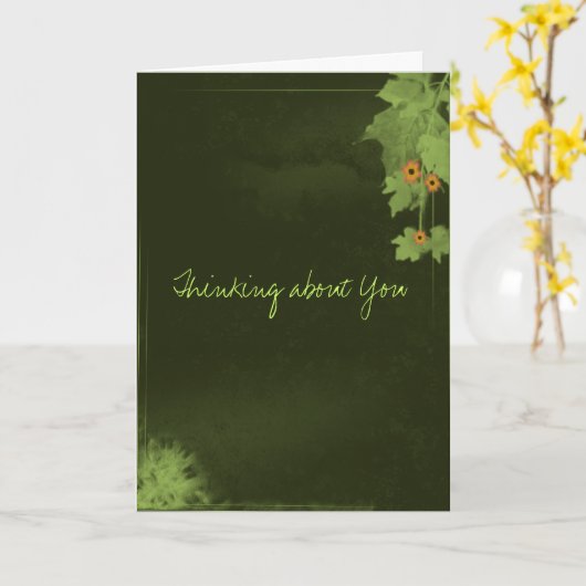 Denk aan jou kaart (Gele Bloem)