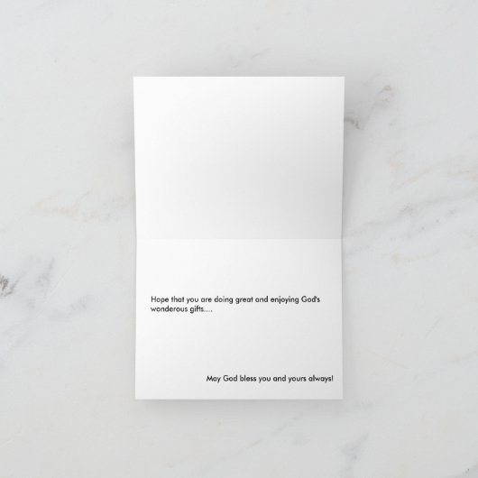 Denk aan jou kaart (Binnen)