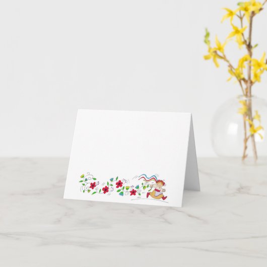 Denk aan jou! kaart (Gele Bloem)