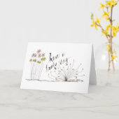 Denk aan jou kaart (Gele Bloem)