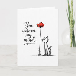 Denk aan Jou Kat Liefhebber Groet  Kaart