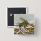 Denk aan Jou Knop Vierkante Button 5,1 Cm (Voorkant /achterkant)