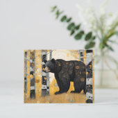 Denk aan jou knuffel van een beer briefkaart (Staand voorkant)