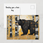 Denk aan jou knuffel van een beer briefkaart (Voorkant / Achterkant)