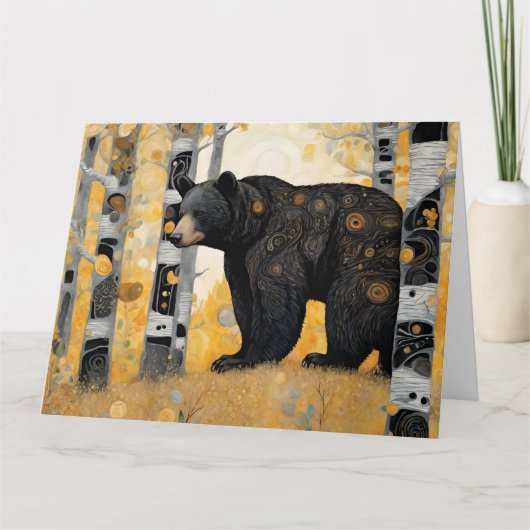 Denk aan jou, knuffel van een beer kaart (Voorkant)