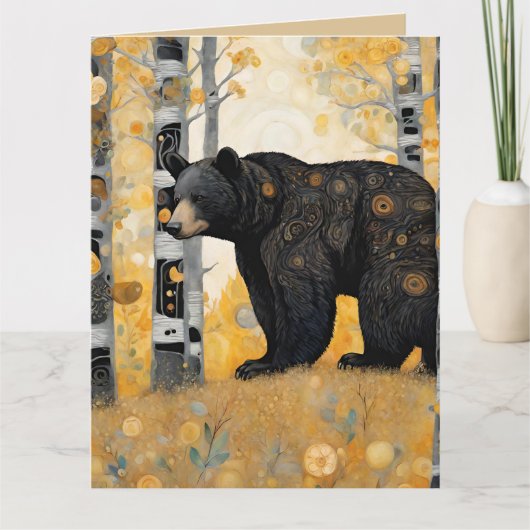 Denk aan jou knuffel van een beer kaart (Voorkant)