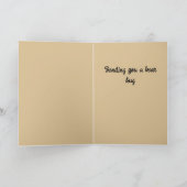 Denk aan jou, knuffel van een beer kaart (Binnen)