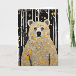 Denk Aan Jou Knuffel van een Cute Beer Kaart