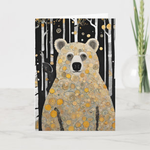 Denk Aan Jou Knuffel van een Cute Beer Kaart