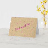 Denk aan Jou | Lege Binnenkant Kaart (Gele Bloem)