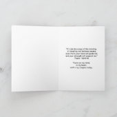 Denk aan jou, Lila Dagleliebloem, Vlinder Kaart (Binnen)