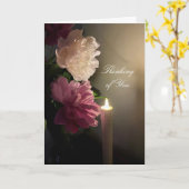 Denk aan jou met pony's en kaarslicht kaart (Gele Bloem)