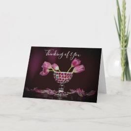 Denk aan jou met tulpen kaart