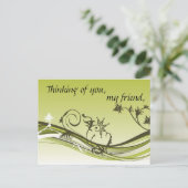 Denk aan jou, mijn vriend briefkaart (Staand voorkant)