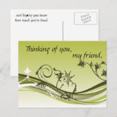 Denk aan jou, mijn vriend briefkaart (Voorkant / Achterkant)