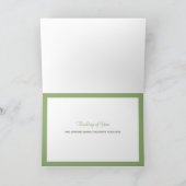 Denk aan jou Mooie Vogels Wenskaart Feestdagen Kaart (Binnen)