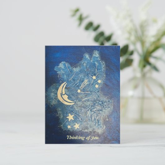 Denk aan jou, Moon en Stars Briefkaarten (Staand voorkant)