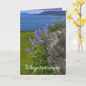 Denk aan jou, natuur scene, liefde, bloemen, zee kaart (Gele Bloem)