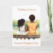 Denk aan jou op Nationale Dochtersdag Kaart (Voorkant)