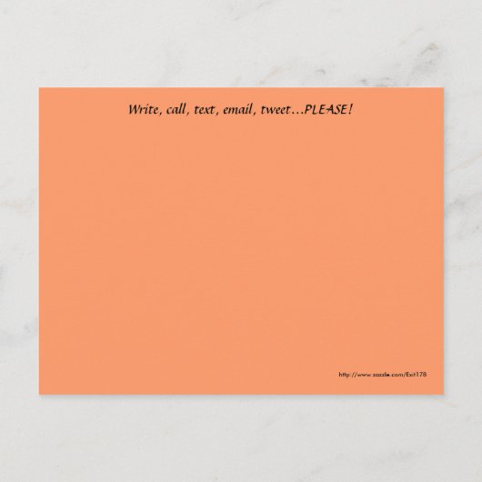 Denk Aan Jou Oranje Hartlijn Abstract Briefkaart (Achterkant)