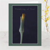 Denk aan Jou! Persoonlijke bloemengroetkaart Kaart (Gele Bloem)