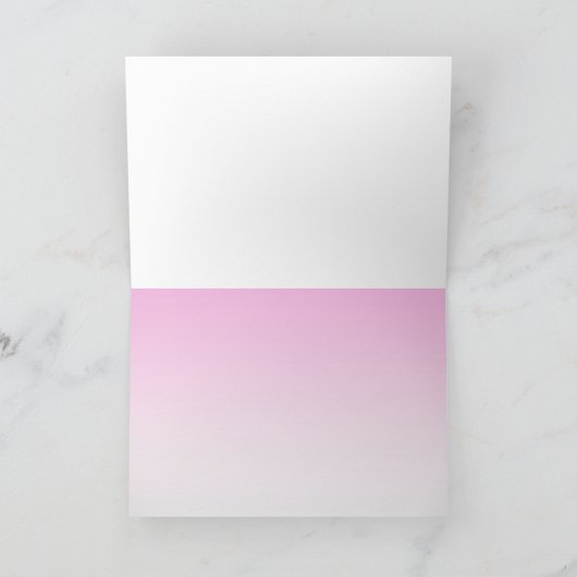 Denk aan jou, Pink Lily Kaart (Binnen)