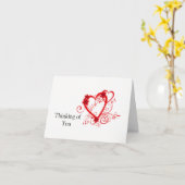 Denk aan Jou Postkaart Bericht Kaart (Gele Bloem)