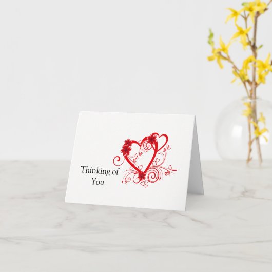 Denk aan Jou Postkaart Bericht Kaart (Gele Bloem)