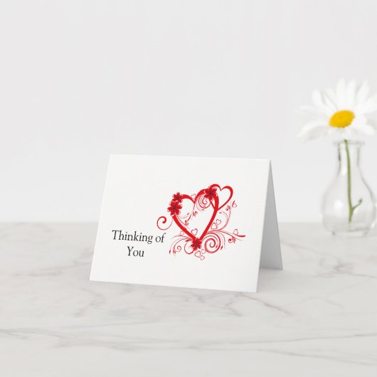 Denk aan Jou Postkaart Bericht Kaart (Kleine Plant)