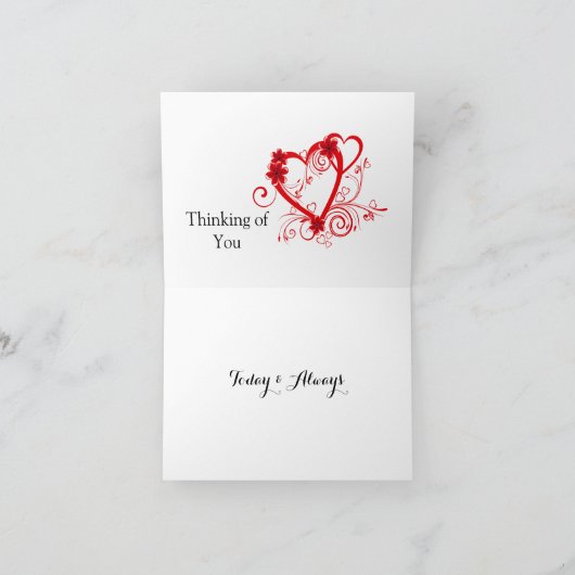 Denk aan Jou Postkaart Bericht Kaart (Binnen)