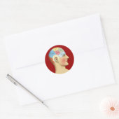 Denk aan jou ronde sticker (Envelop)