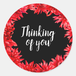 Denk aan jou ronde sticker