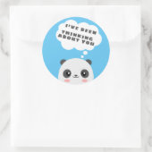 Denk aan jou ronde sticker (Tas)