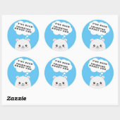 Denk aan jou ronde sticker (Vel)