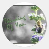 Denk aan jou! ronde sticker (Voorkant)