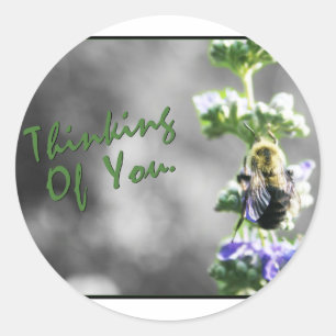 Denk aan jou! ronde sticker