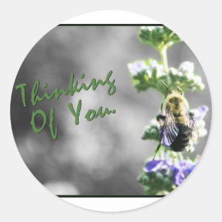 Denk aan jou! ronde sticker