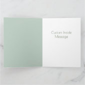 Denk aan jou Roze Botanische Rozen Salie Kaart (Binnen)