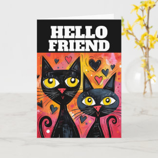 DENK AAN JOU SCHATJE KAT Kaart