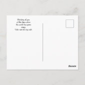 Denk aan jou Schattige Treurige Gouden Retriever H Briefkaart (Achterkant)